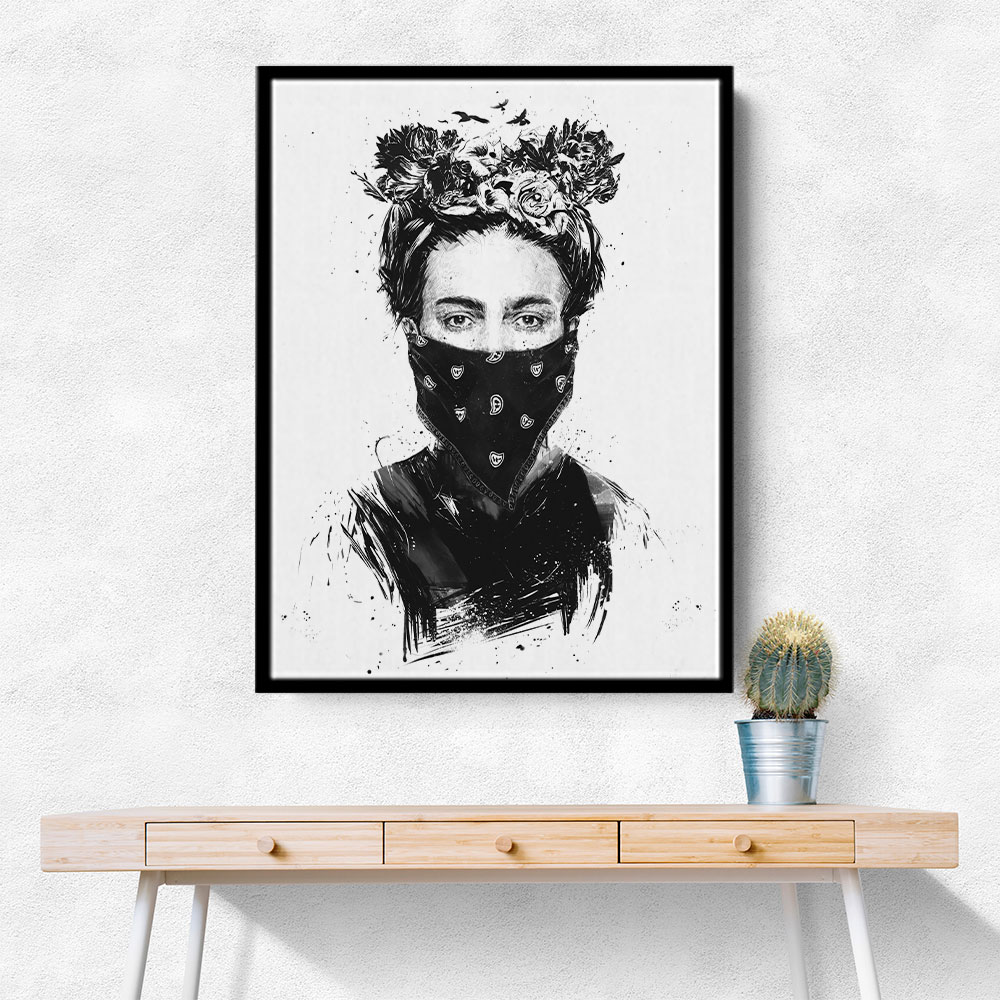 Rebel Girl Wall Art by Balazs Solti