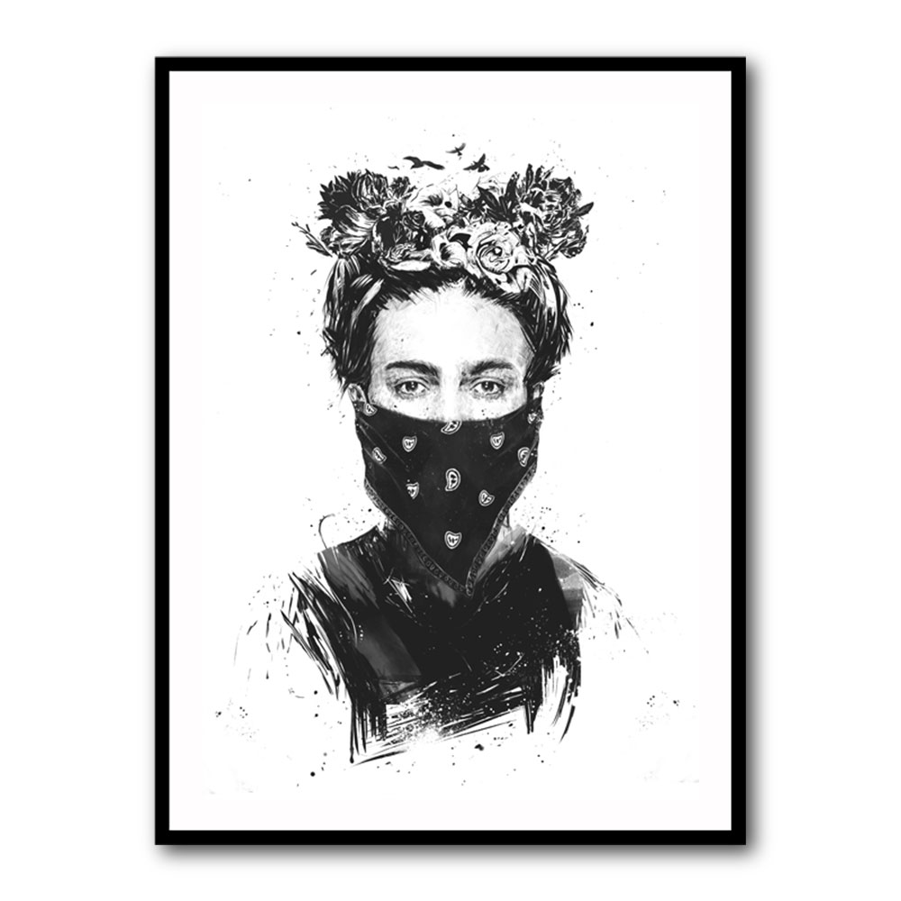 Rebel Girl Wall Art by Balazs Solti