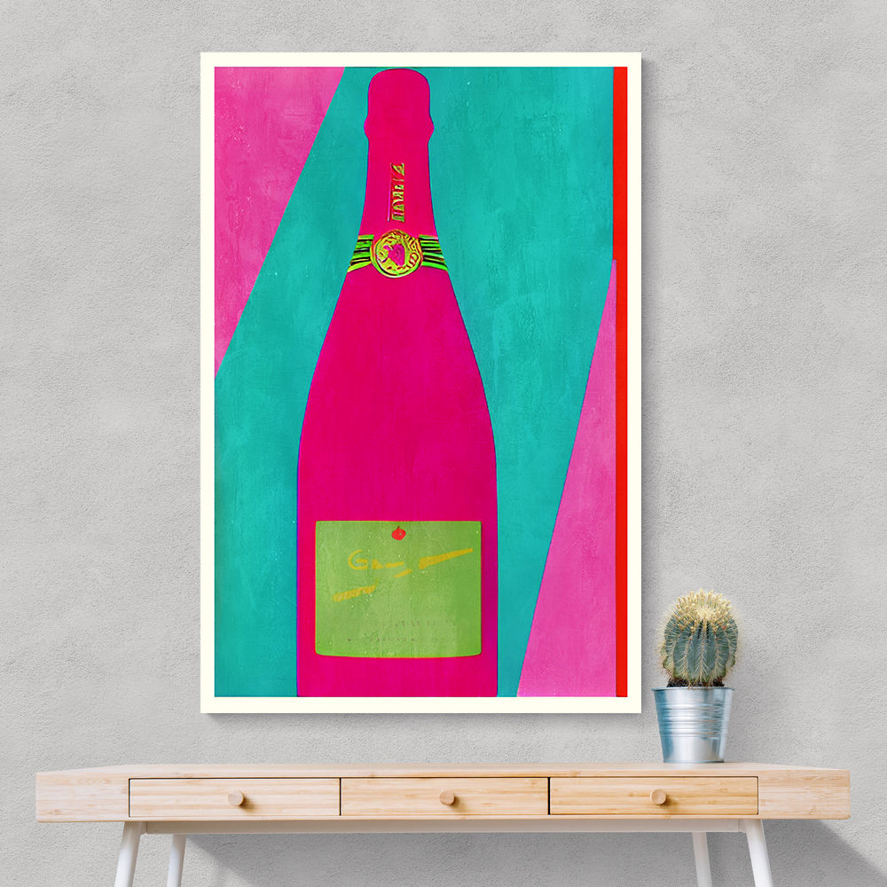 Pink Champagne Wall Art