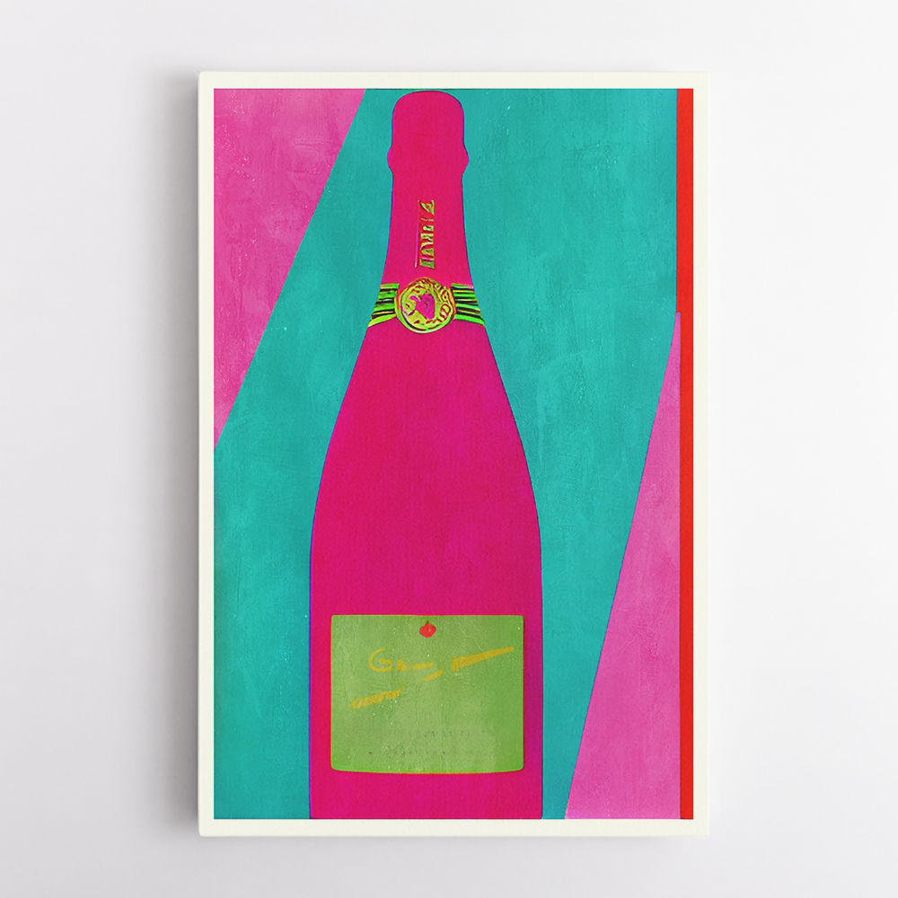 Pink Champagne Wall Art