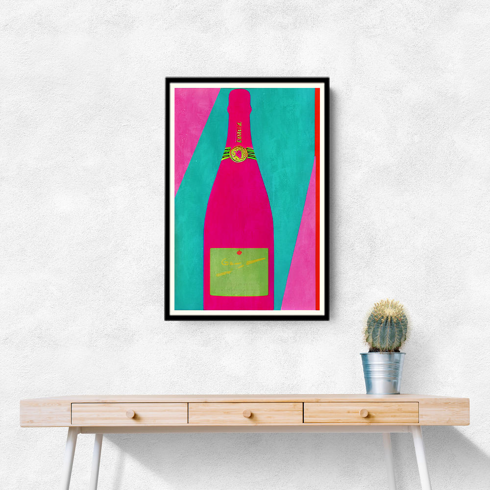 Pink Champagne Wall Art