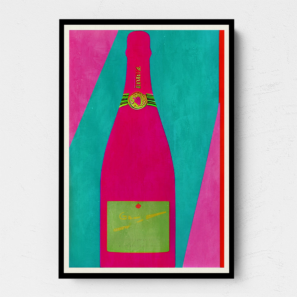 Pink Champagne Wall Art