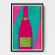 Pink Champagne Wall Art