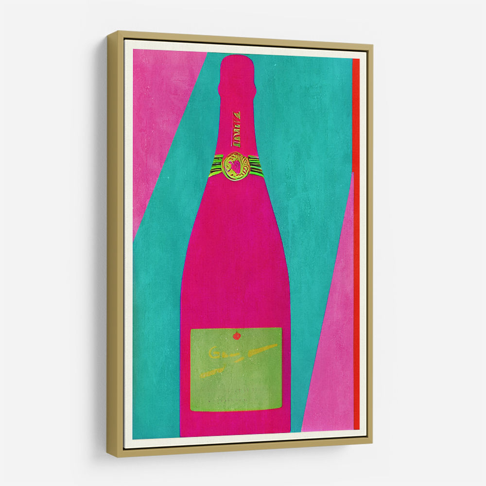 Pink Champagne Wall Art