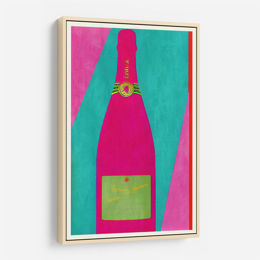 Pink Champagne Wall Art