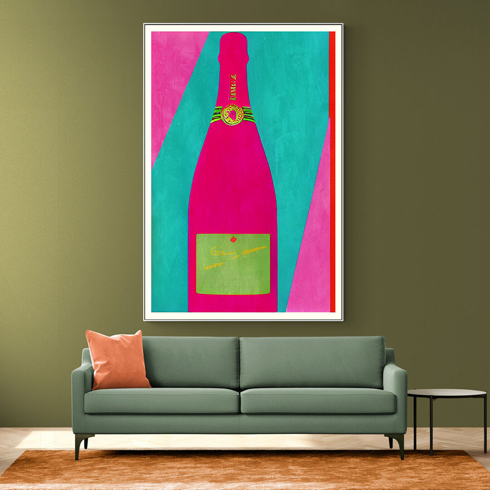 Pink Champagne Wall Art