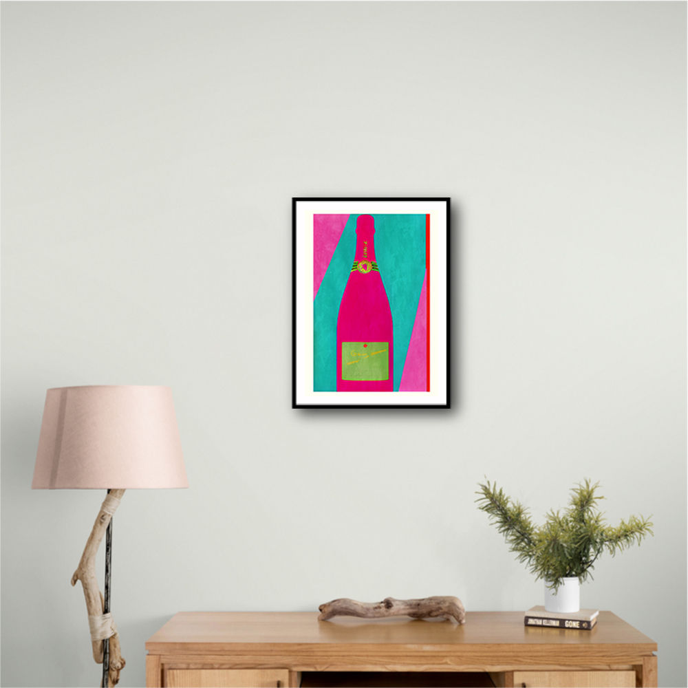 Pink Champagne Wall Art