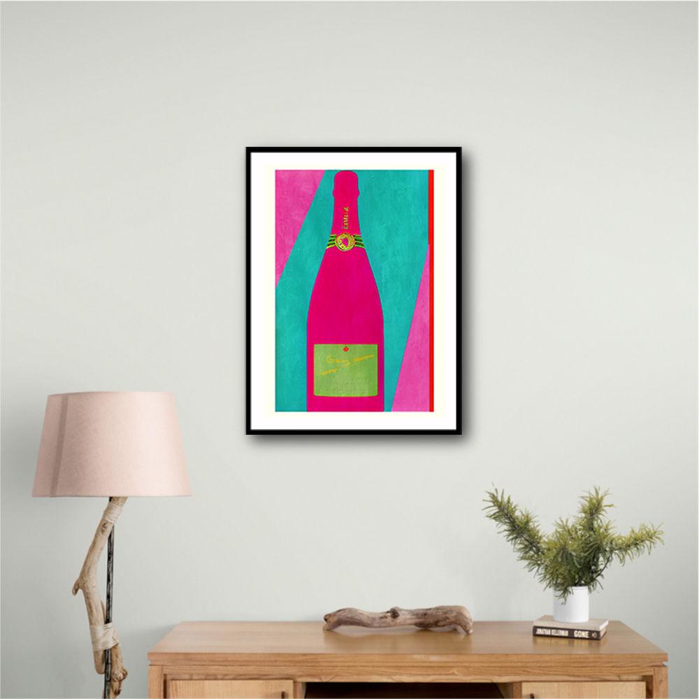 Pink Champagne Wall Art