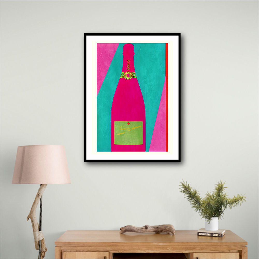 Pink Champagne Wall Art