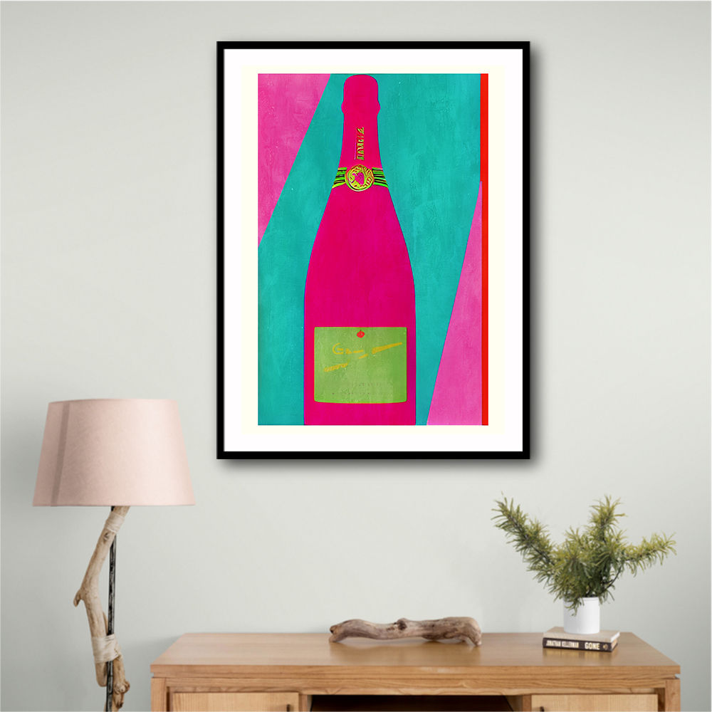 Pink Champagne Wall Art