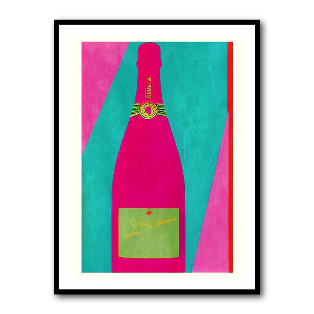 Pink Champagne Wall Art