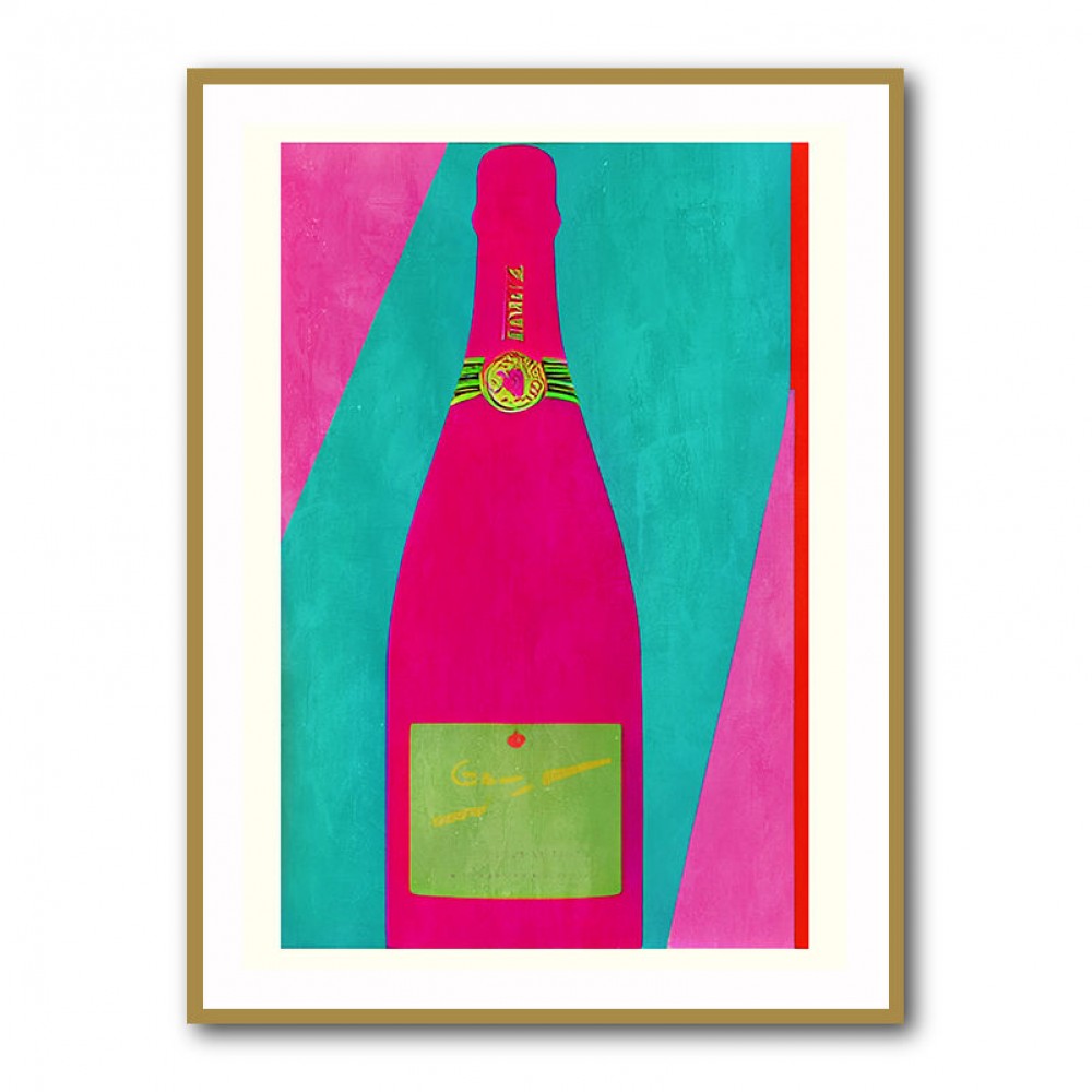 Pink Champagne Wall Art