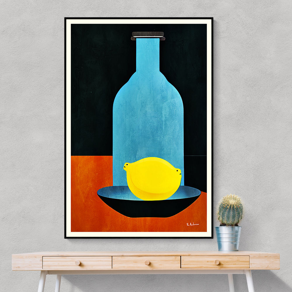 Bottle With Lemon