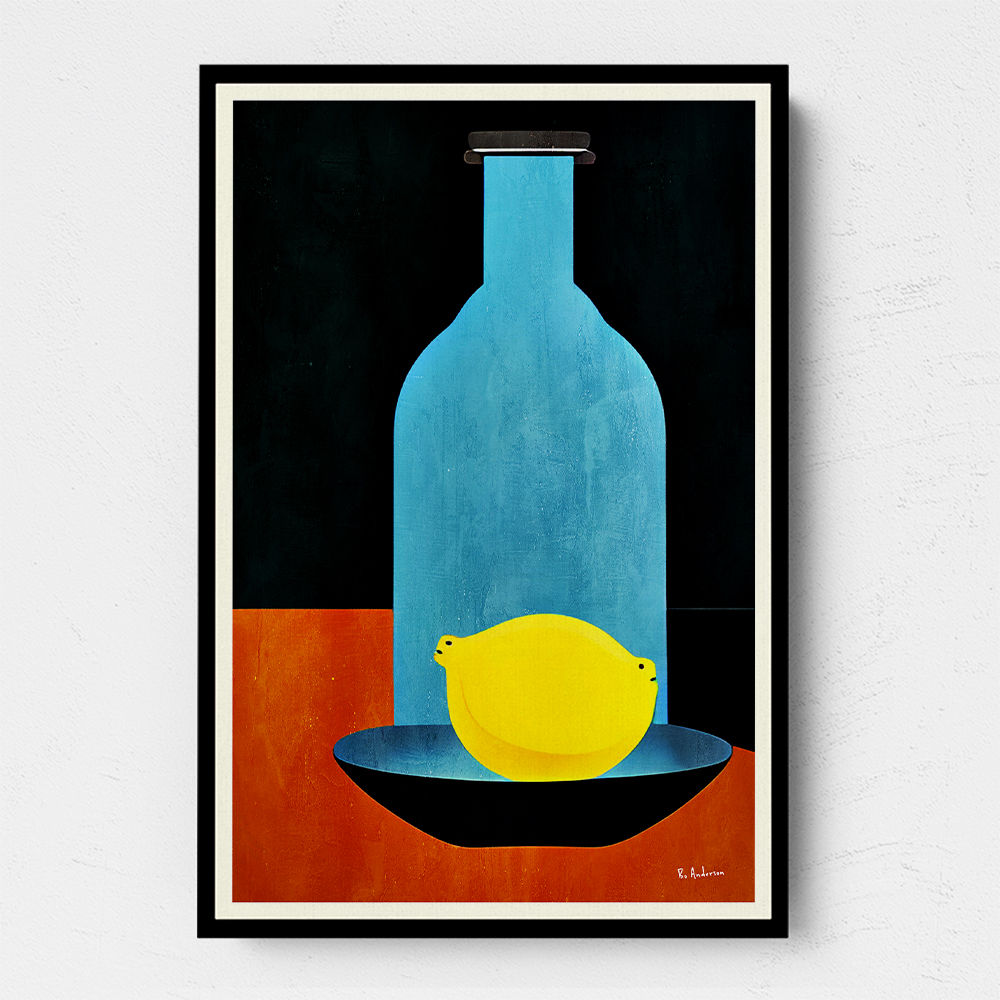 Bottle With Lemon