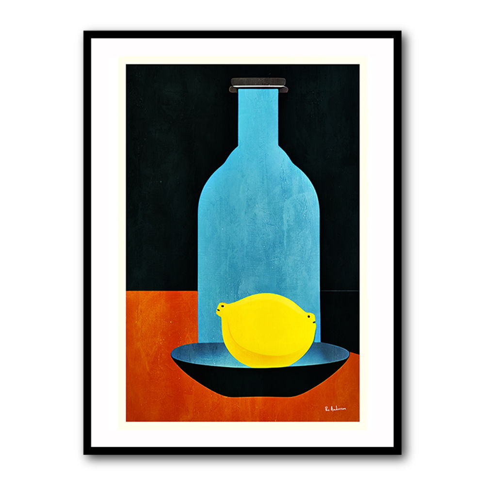 Bottle With Lemon