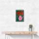 Red Poppies In A Pink Vase Wall Art