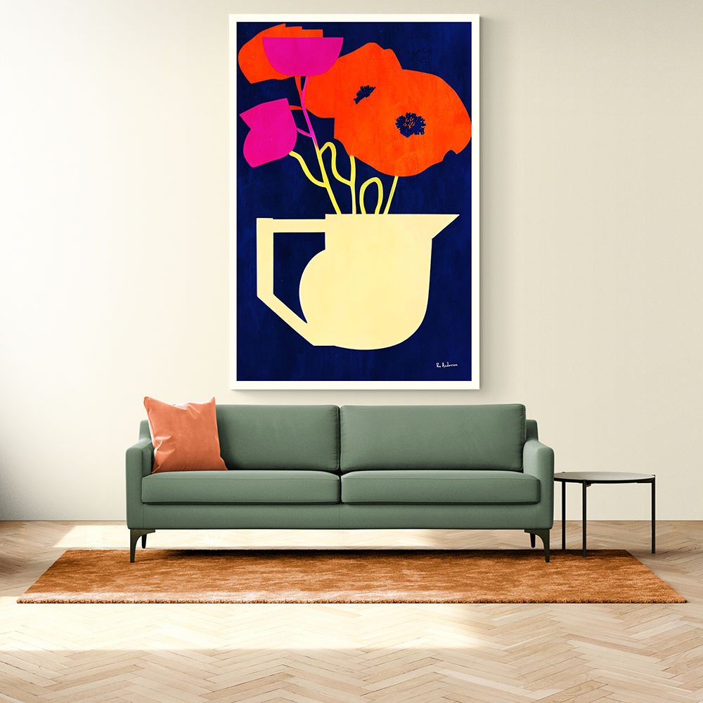 Bright A Sunny Poppies Wall Art