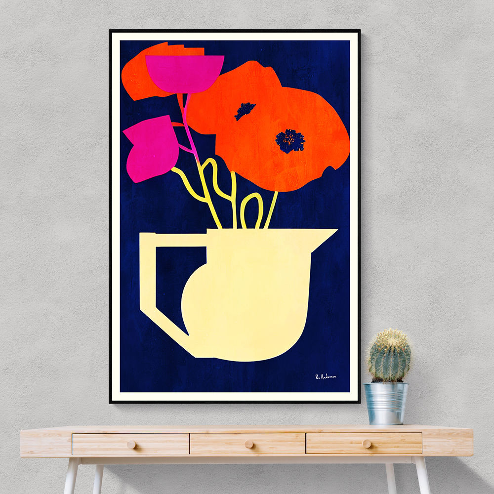 Bright A Sunny Poppies Wall Art