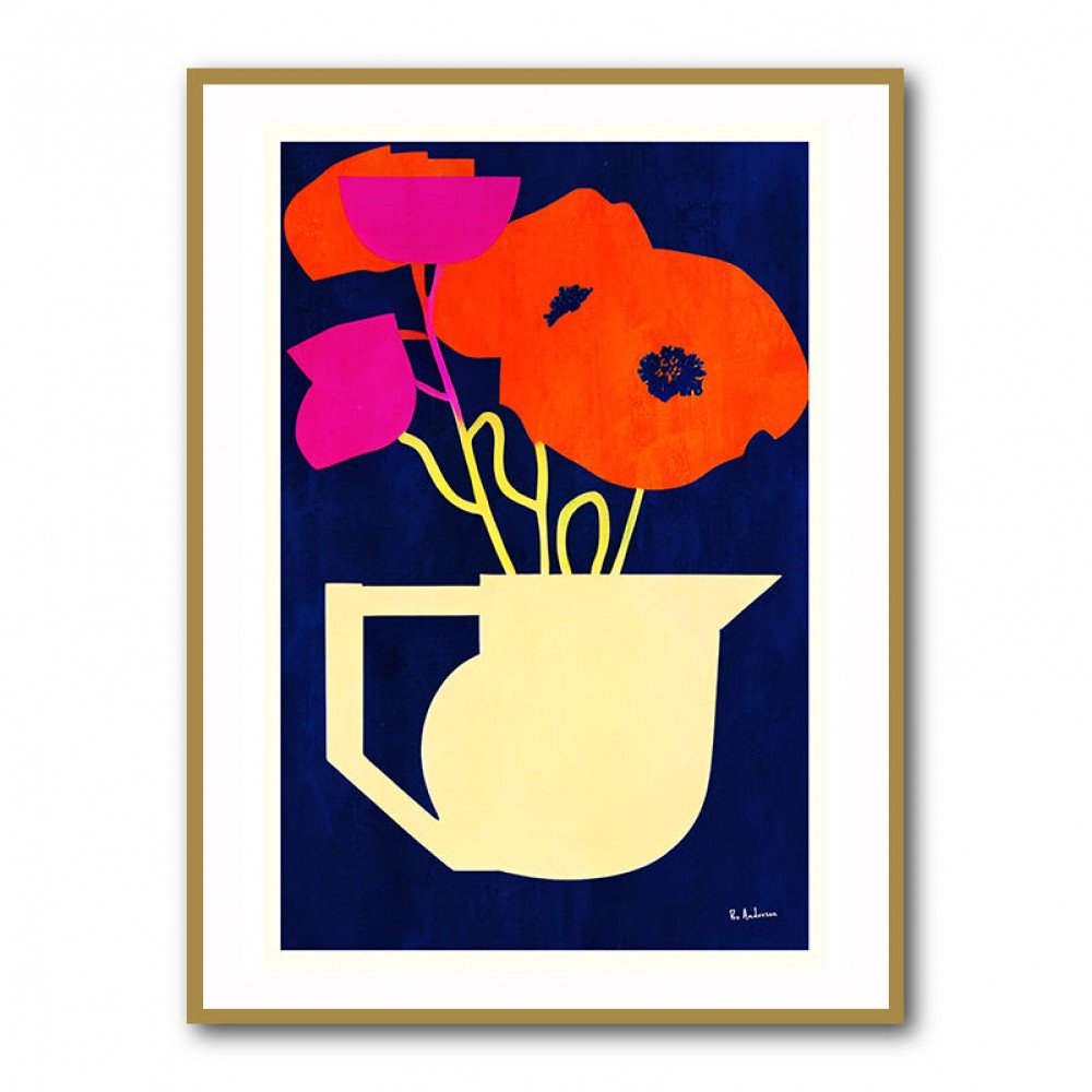 Bright A Sunny Poppies Wall Art