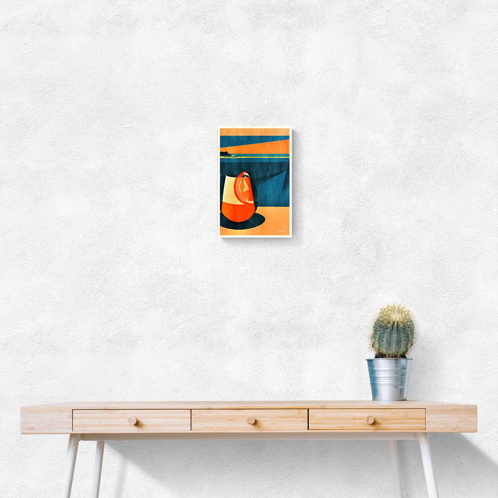 Negroni At Sunset Wall Art