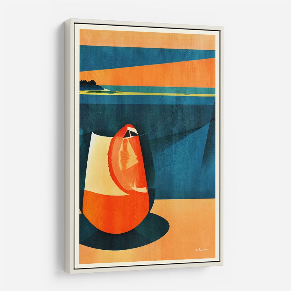 Negroni At Sunset Wall Art