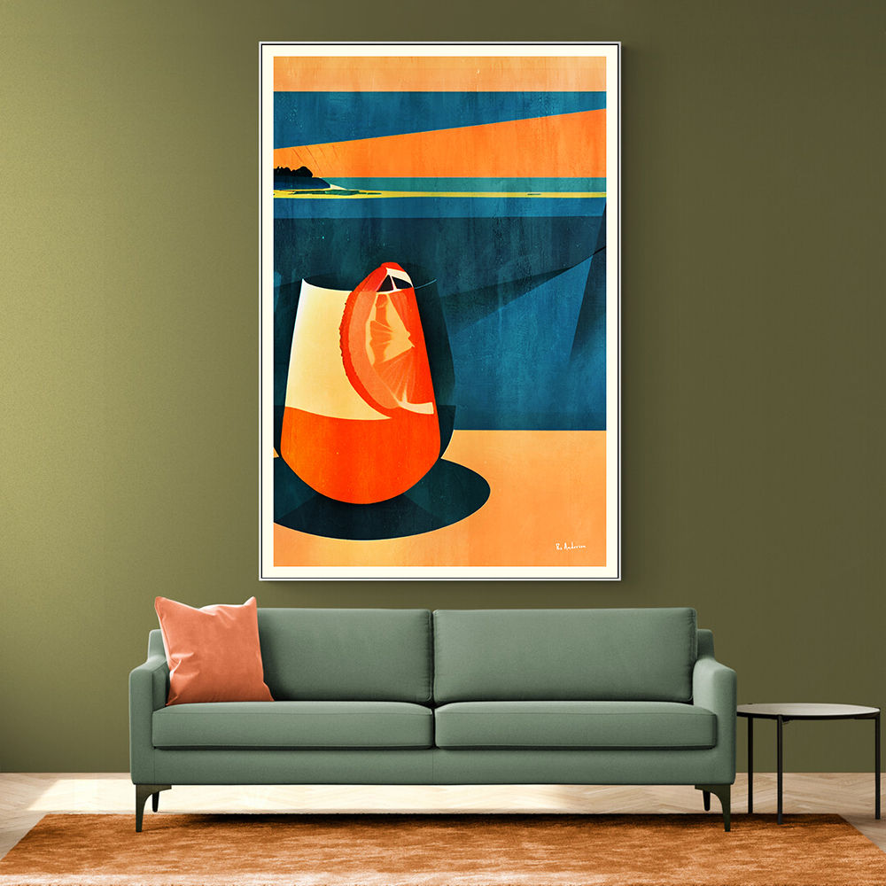 Negroni At Sunset Wall Art