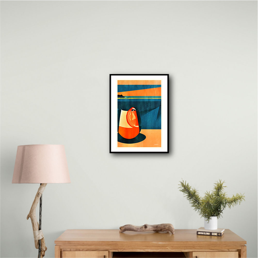 Negroni At Sunset Wall Art