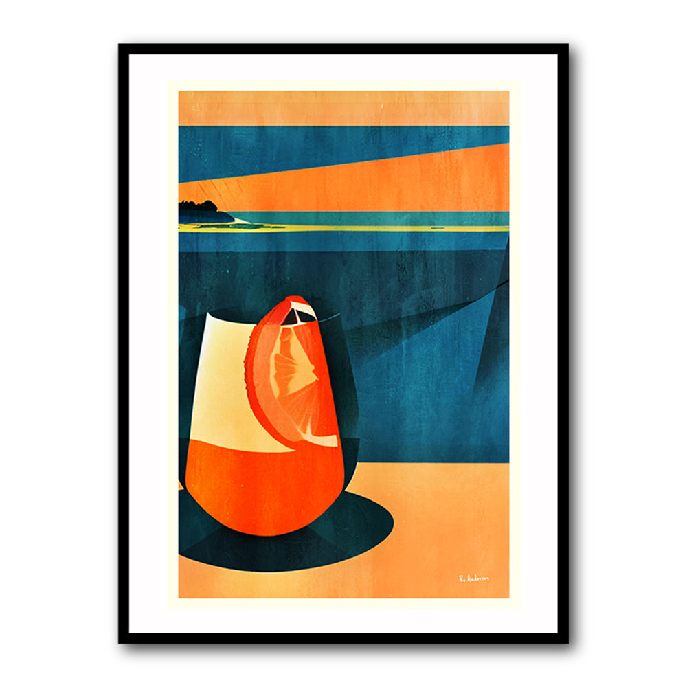 Negroni At Sunset Wall Art