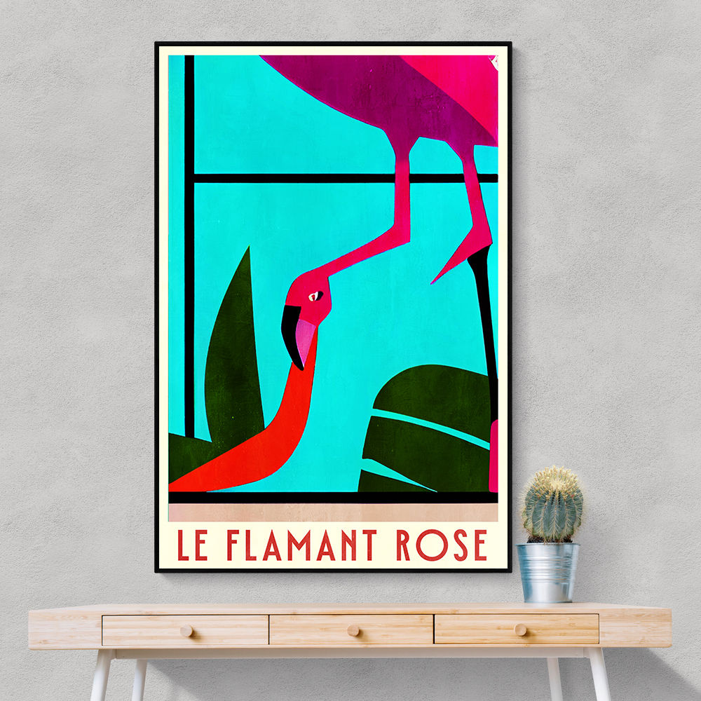 Le Flamant Rose Wall Art