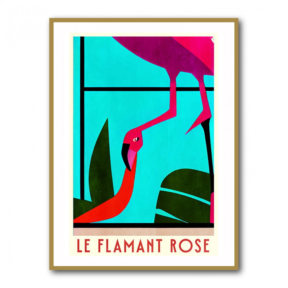 Le Flamant Rose Wall Art