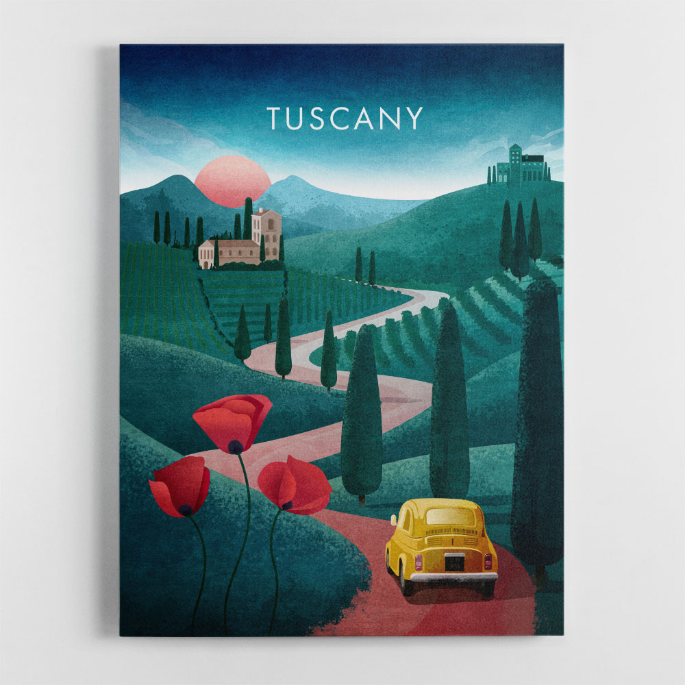 Tuscany Travel Poster