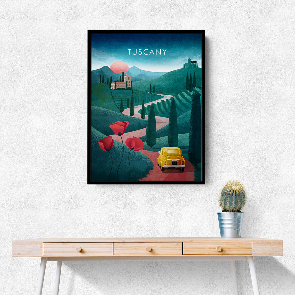 Tuscany Travel Poster