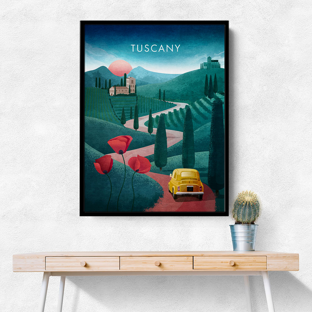 Tuscany Travel Poster