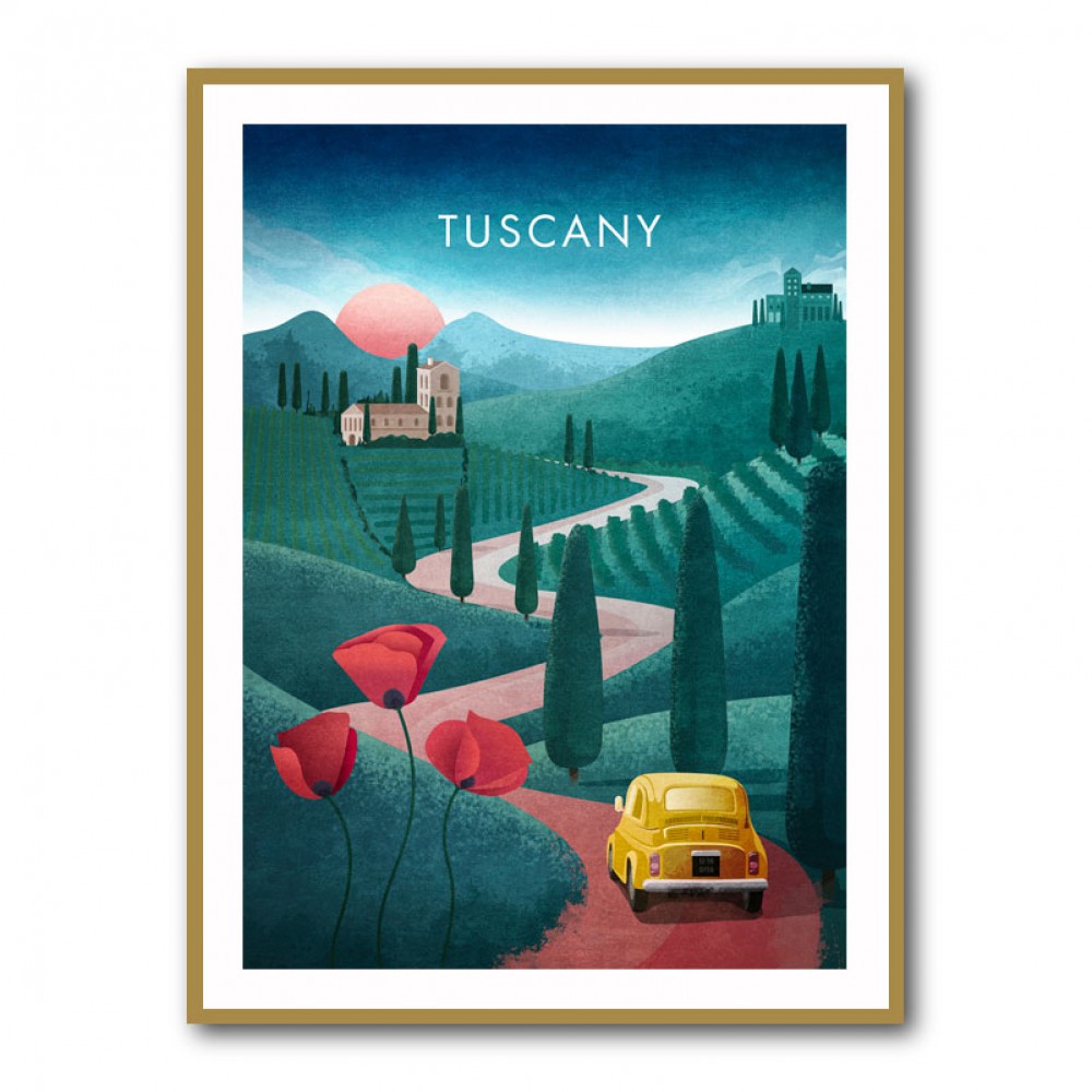 Tuscany Travel Poster