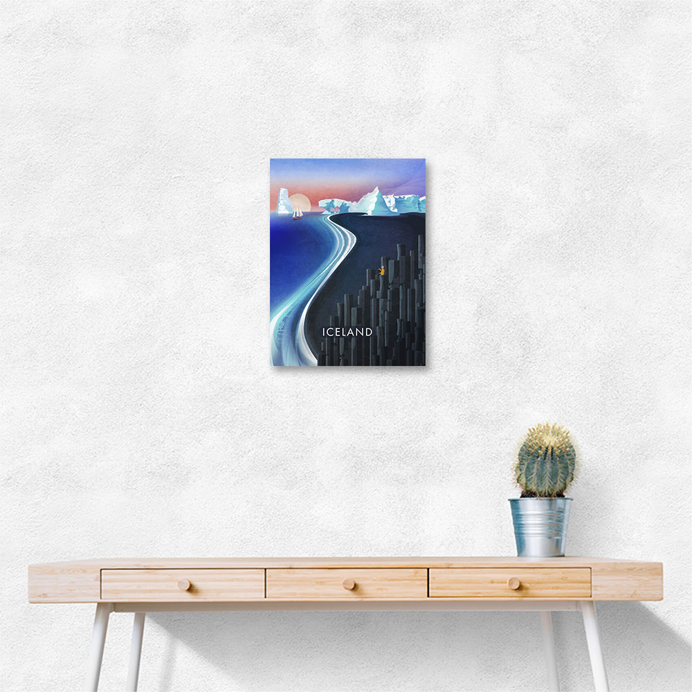 Iceland Travel Poster Wall Art