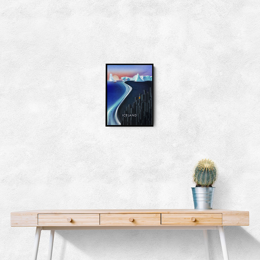 Iceland Travel Poster Wall Art