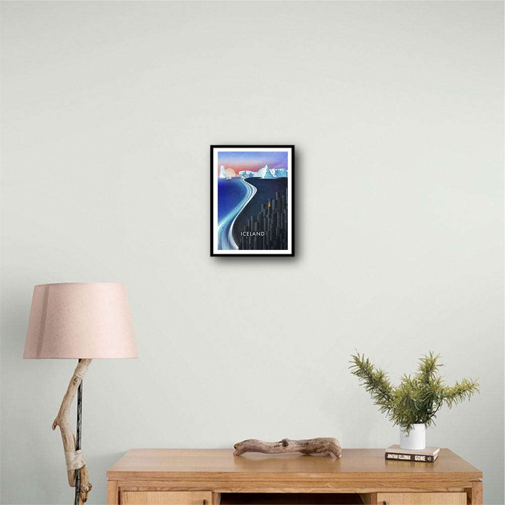 Iceland Travel Poster Wall Art