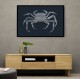 Crab Blue Poster Blue