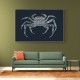 Crab Blue Poster Blue