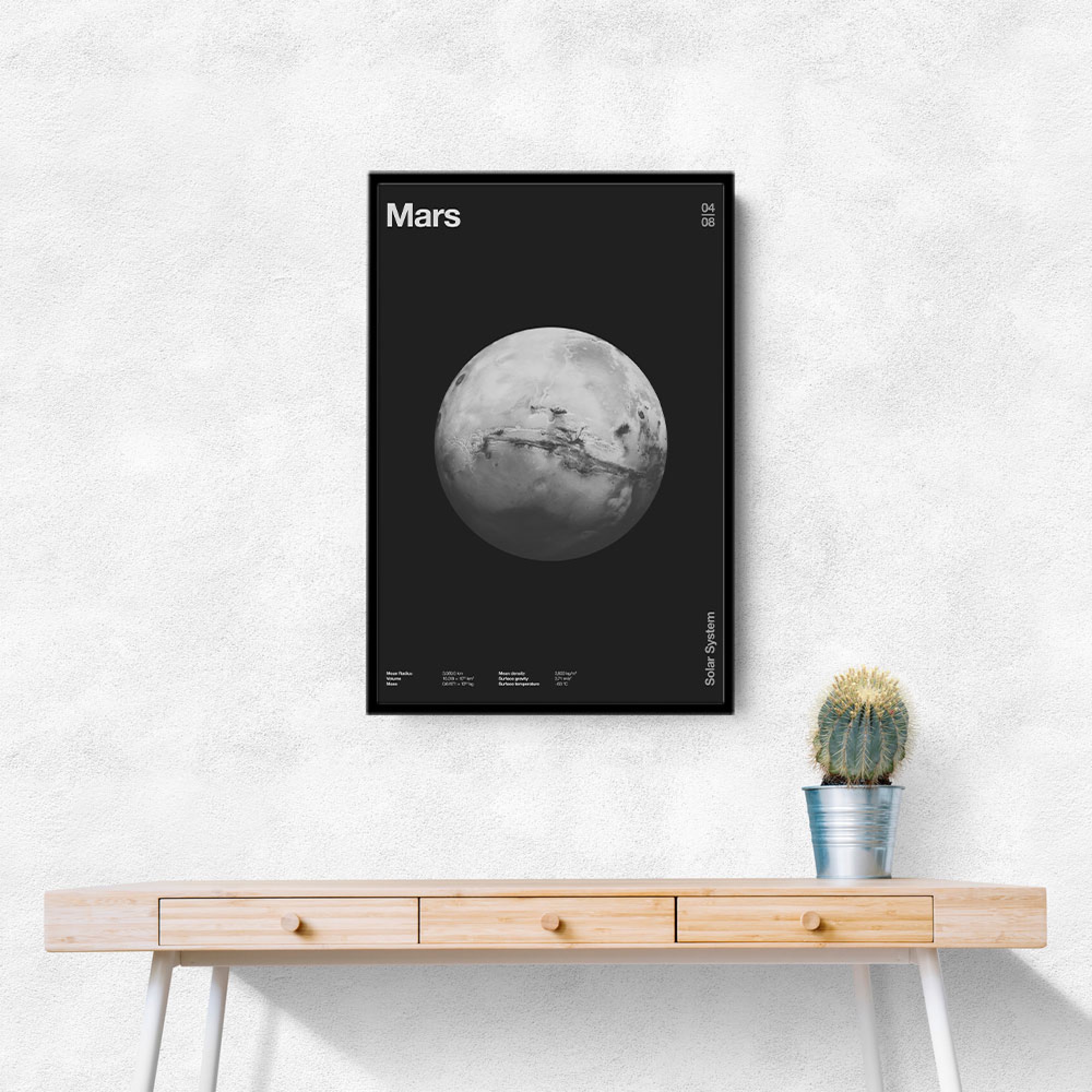 Solar System Mars Wall Art