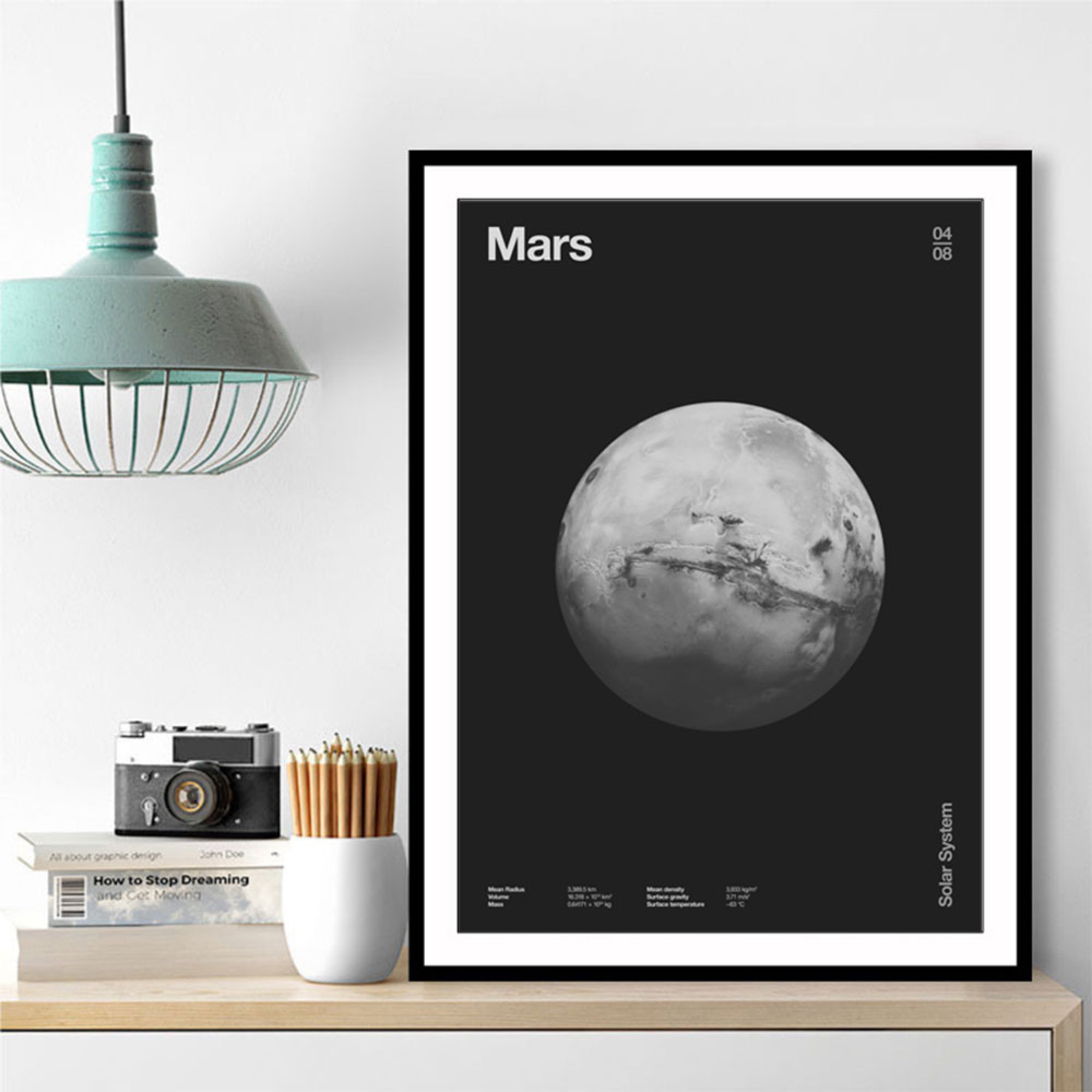 Solar System Mars Wall Art