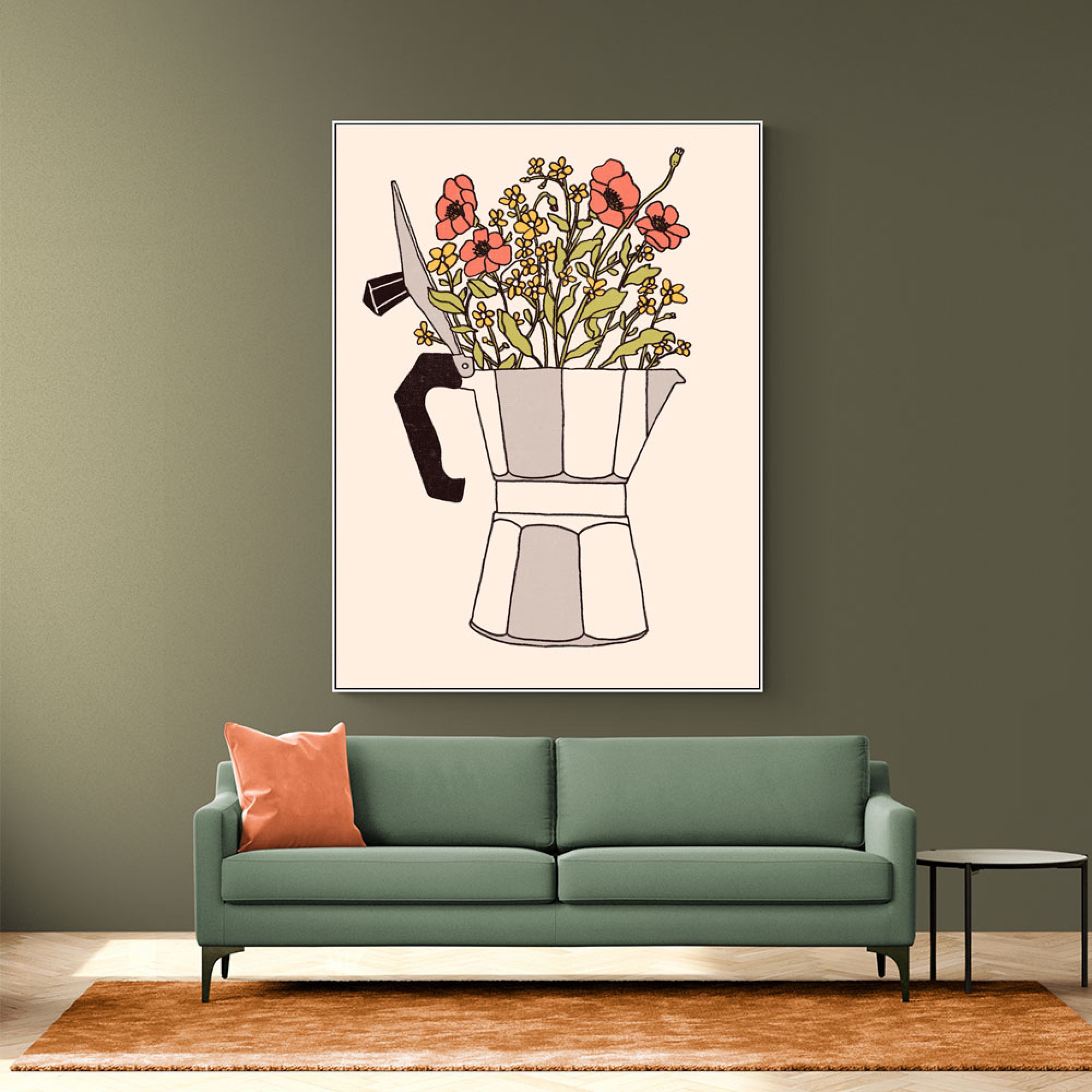 Moka Flowers Wall Art