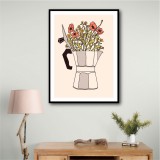 Moka Flowers Wall Art