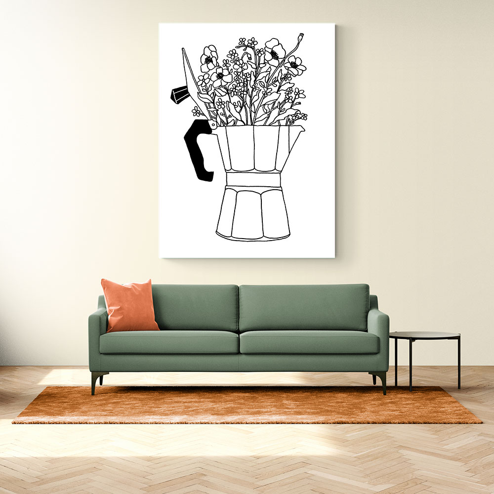 Moka Flowers Print