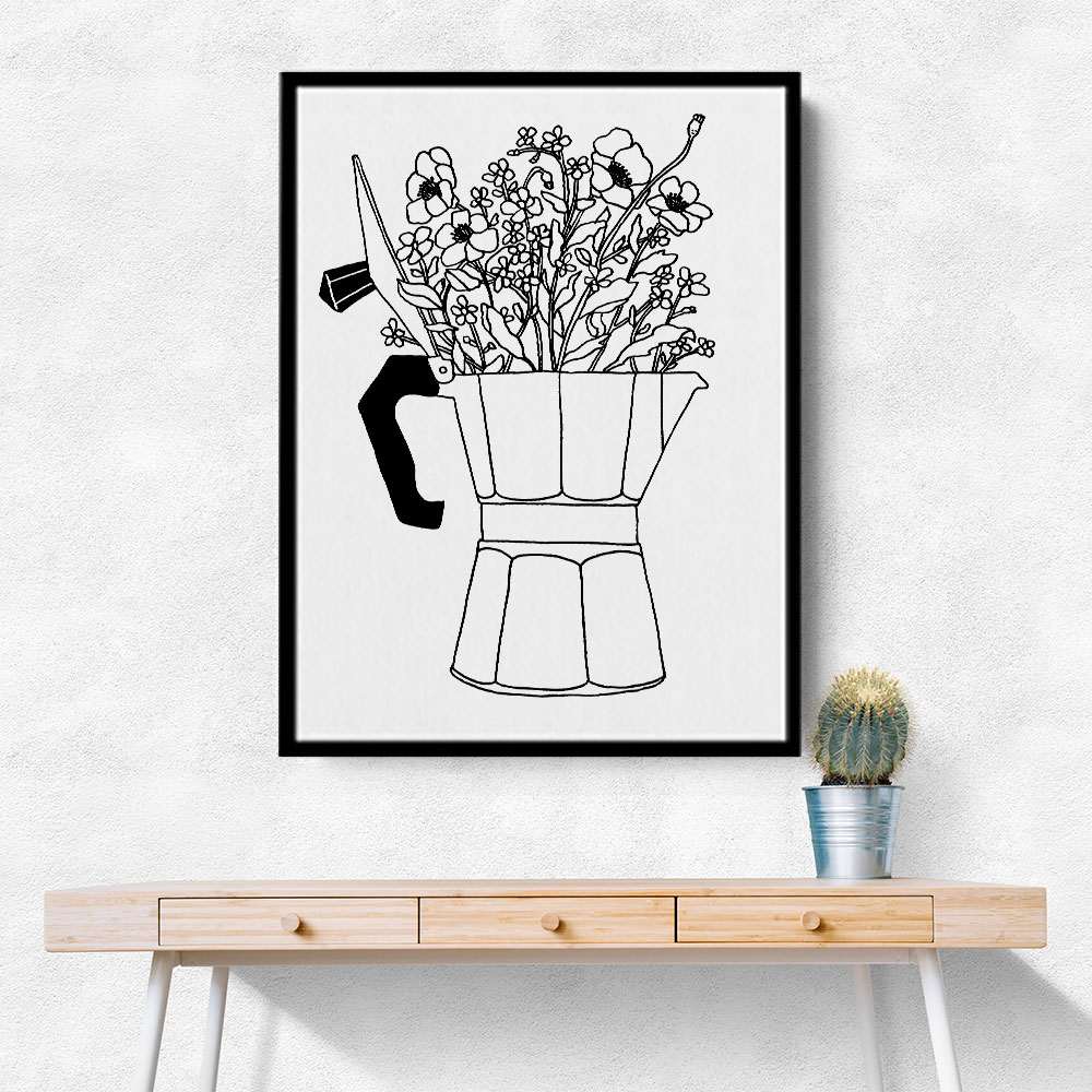 Moka Flowers Print