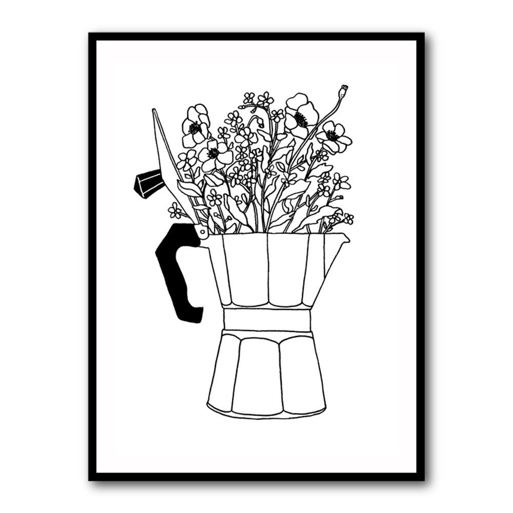 Moka Flowers Print