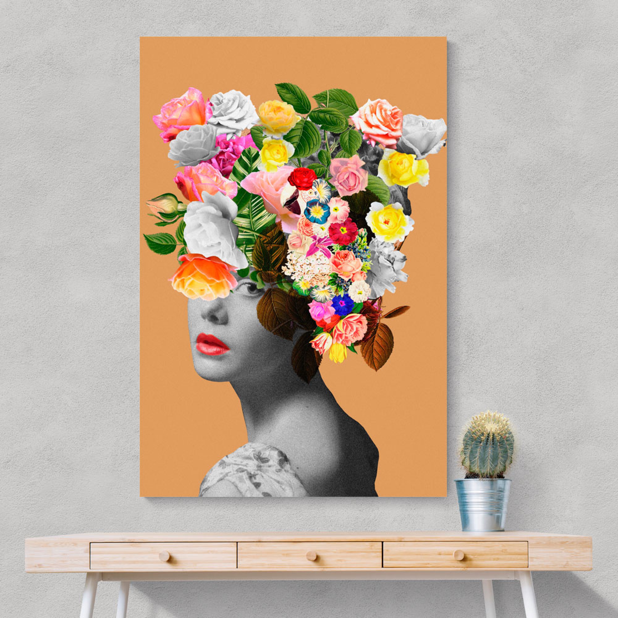 Floral Portrait Wall Art