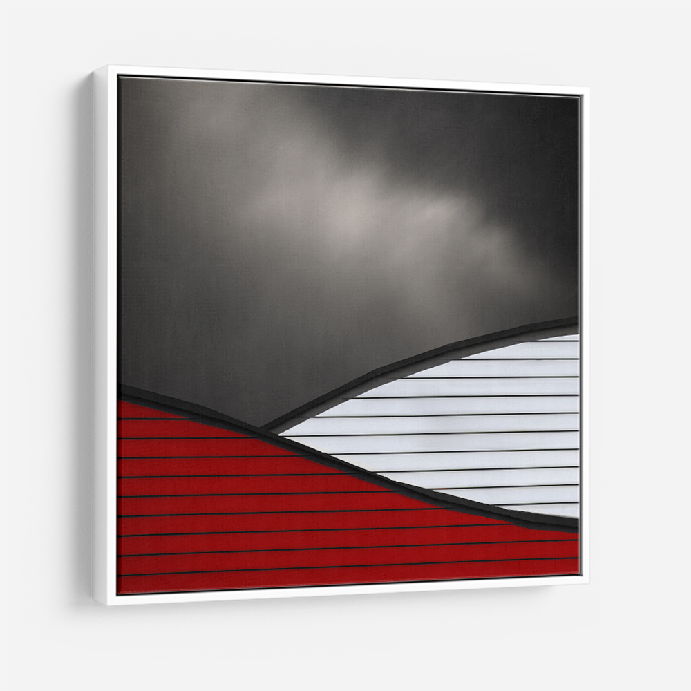 Wavy Red White Roof