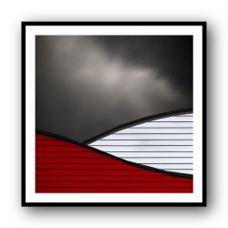 Wavy Red White Roof
