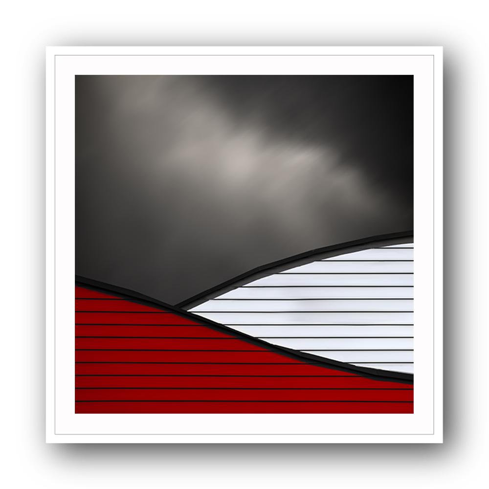 Wavy Red White Roof